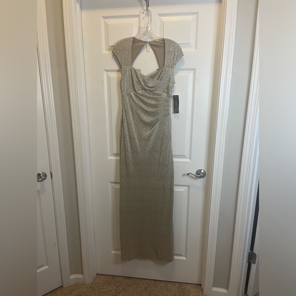 NWT Ralph Lauren Gold Evening Gown Dress 6 - Picture 1 of 10